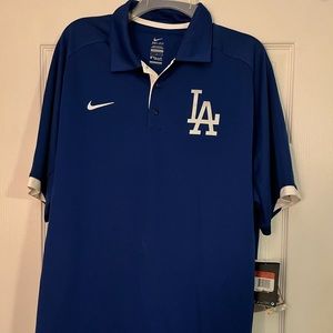 Nike authentic Dri fit Dodger polo shirt